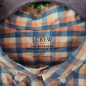 J Crew The Offshore Performance Button Down Mens L